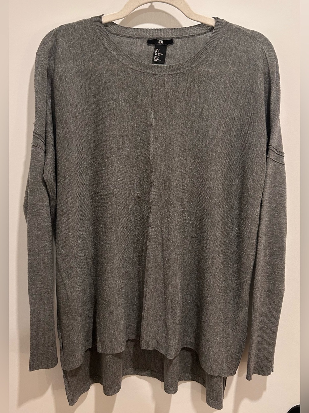 H&M Women's Heather Gray Lightweight Tunic